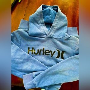 Boys Hurley Large hoodie sweatshirt blue